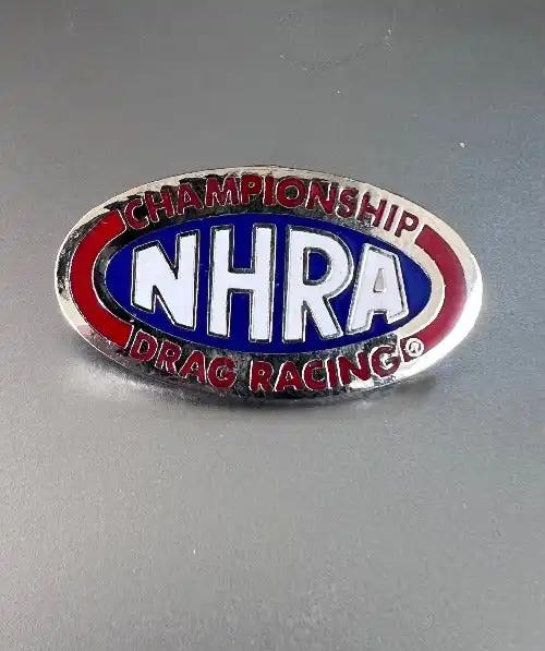 NHRA Drag Racing Championship Pin Detailed Mint NOS
