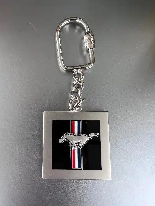 Ford Mustang Keychain Pewter Pony Logo Accessories Sharp Hot Ford Mustang pewter pony logo keychain. Looks sharp! Mint, never used and stored away for decades. NOS