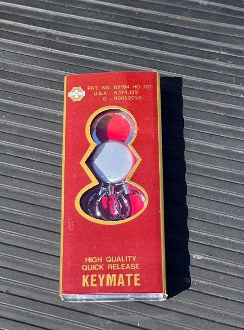 KEYMATE Keychain Quick Release Pewter Keychain Accessories BOXED Mint FORD DODGE JEEP MOPAR