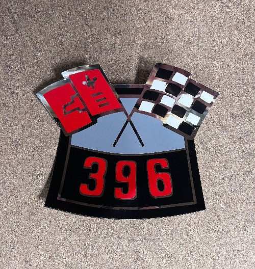 396 Cross Flags Decal Chevrolet Camaro, Chevelle, El Camino, Corvette Air Cleaner