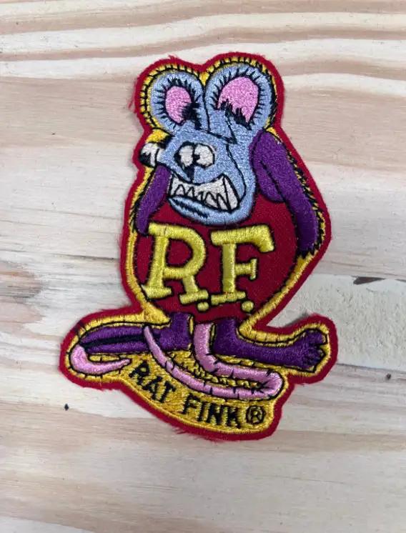 RAT FINK RF Patch OFFICIAL MINT New Old Stock Motorcycle Hot Rod incredible detail & great stitching. Item, never sewn or displayed, What a unique gift to have