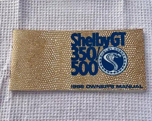 1969 Ford SHELBY GT 350 500 Owners Manual SHELBY COBRA Logo 65 Pages Original 1969 Shelby GT 350/500 Owner's Manual with SHELBY COBRA Logo 65 Pages TOTAL