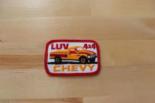 CHEVY LUV 4x4 Pickup PATCH NOS VINTAGE EXC STITCHING Chevrolet VINTAGE NOS CHEVY LUV 4x4 patch measuring 2.5 x 2 inches. A great piece to add to your vintage items