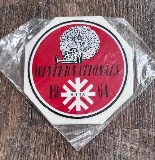 WINTERNATIONALS NHRA 1964 Drag RACING DECAL HOT ROD RAT ROD FLATHEAD FORD