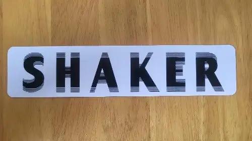 Plymouth Barracuda 1970-71 Dodge Challenger Underhood Shaker Decal NOS Relic has been safely stored away for decades and measures approximately 2 inches x 9 inches