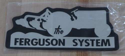 the FERGUSON System Massey MF Decal Farm Tractor Mint NOS Item MEDIUM Metallic Silver Decal