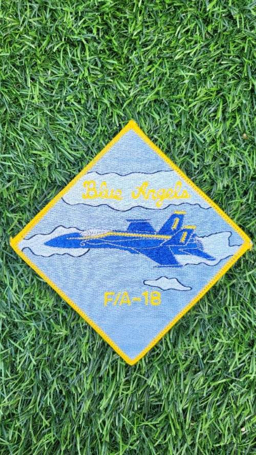 BLUE ANGELS FA 18 JET PATCH UNIQUE ITEM Detailed Stitching GORGEOUS Design