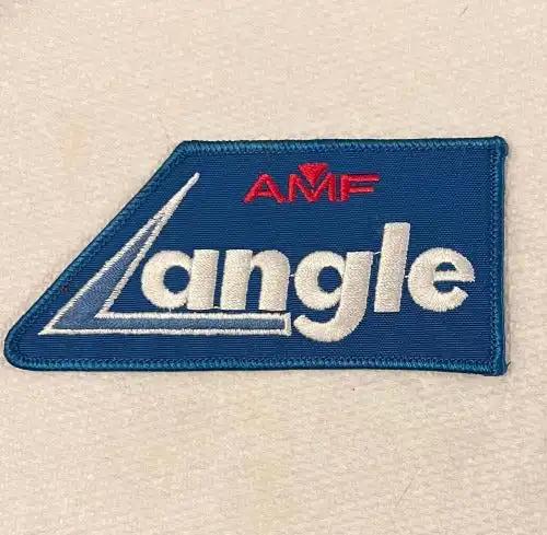 AMF ANGLE Blue Bowling Ball Patch Sport New Old Stock EXC Teams League Relic has been safely stored away safely for decades and measures approximately a 3 in x 5 in