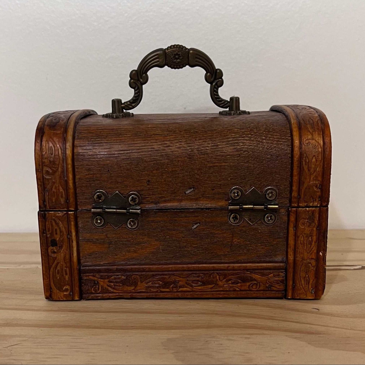 Antique Style Wooden Trunk Chest