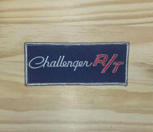 Dodge Challenger RT Patch Vintage Traditional Script Rectangle Auto MOPAR This relic has been stored for decades and measures 2 inches wide and the length is 5 in
