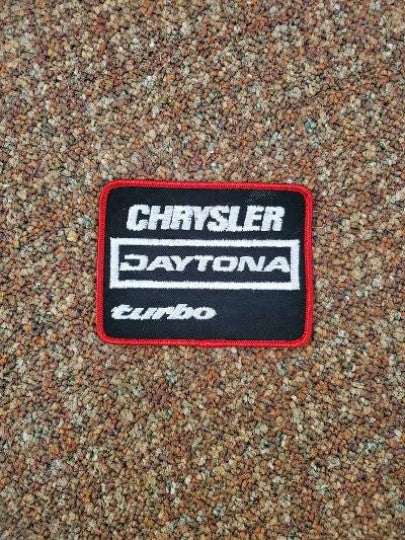 Chrysler Daytona Turbo Vintage Patch Excellent Condition Auto NOS Rare Relic has been safely stored away for decades and measures approximately 4 inches x 3 inches