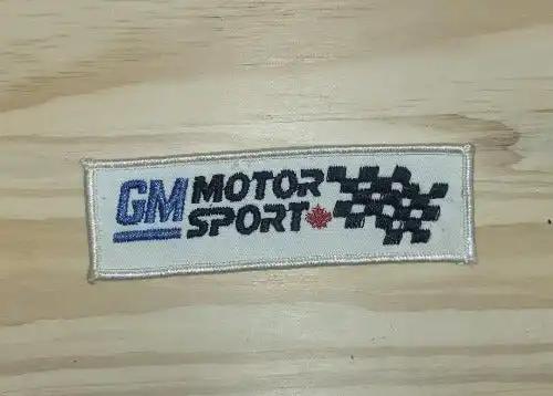 GM Motor Sports Canada Patch Cross Flags Auto Racing N.O.S. General Motors This relic has been stored for decades and patch measures 1.5 inch in width by 4.5 inches