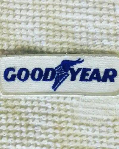 GOODYEAR Tire PATCH Vintage NOS Item Tires Parts. NOS, never sewn or displayed. Item measures approximately 5 x 1 1/2 inches. Great for the Work Shirts Jackets Hats