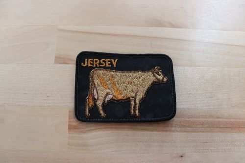 This is a JERSEY Cow CATTLE patch. Item measures 3 1/2 x 2 1/2 inches and is in great vintage condition. Perfect for the cattle lover out there, only on PG RELICS.