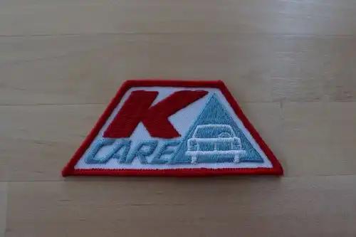 Plymouth K CARE patch Relic is in excellent new old stock condition stored away safely for decades and measures approximately 4 x 2 in