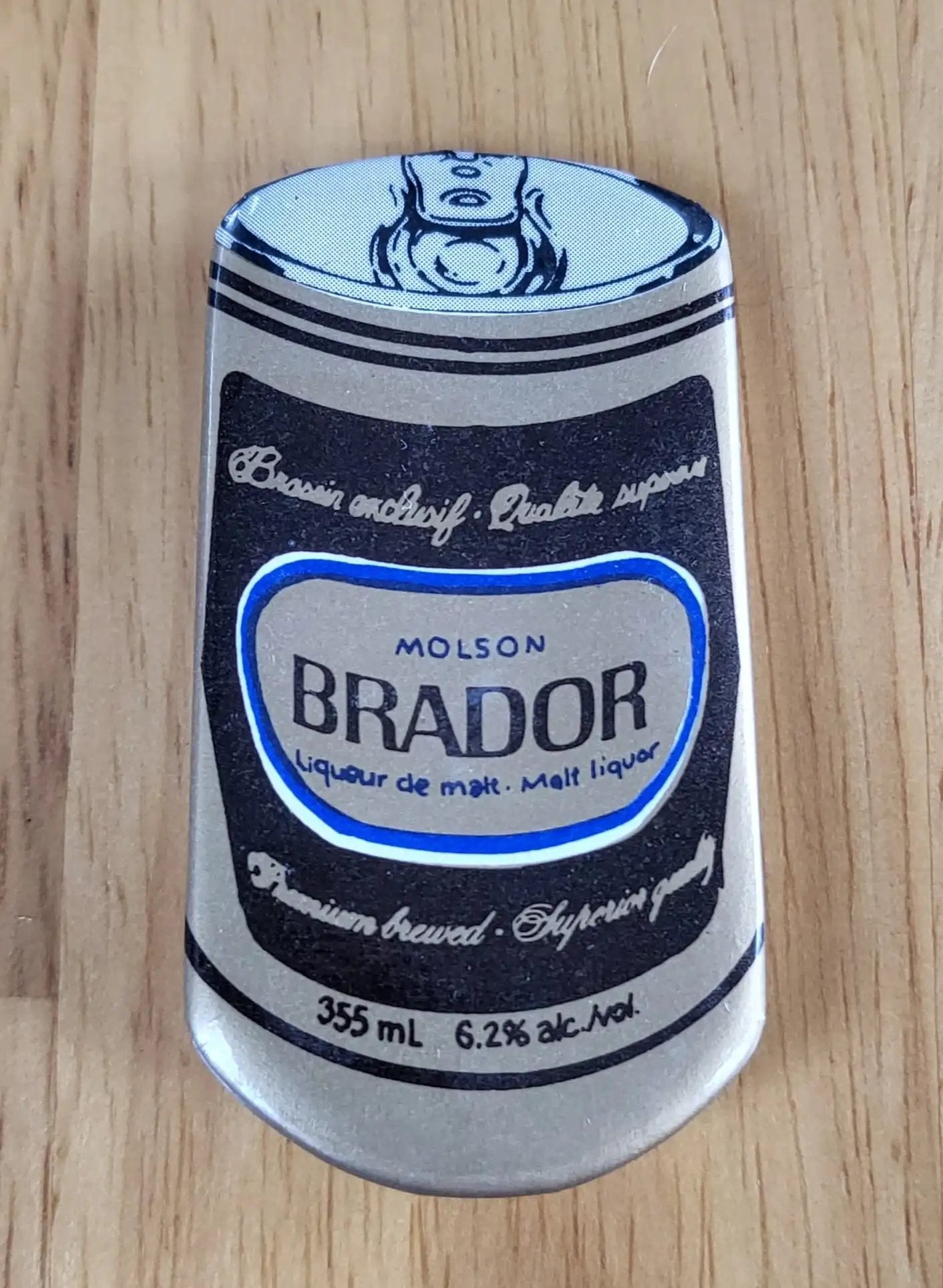 Vintage MOLSON BRADOR PIN Unique Beer Collectible New Old Stock Relic pin to be used for your hat, jacket, cap or other possible gift items. Check our others as well