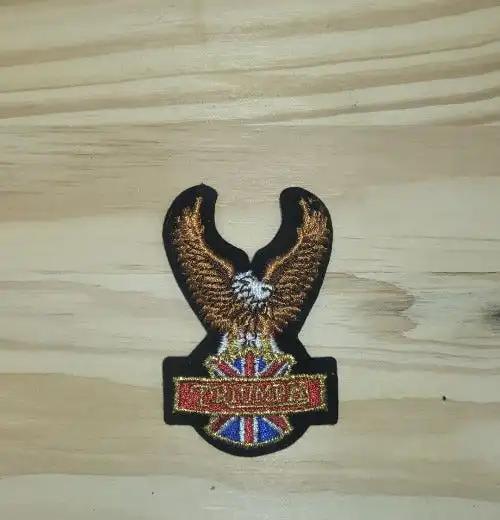 Triumph Eagle Vintage Glitter Patch Small Motorcycle Jacket LAST ONE relic has been stored for decades and the wings measure 2 inches wide and the height is 3 inches