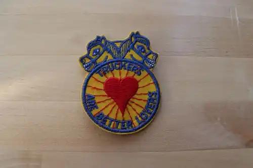 TRUCKERS ARE BETTER LOVERS Eclectic PATCH Vintage New Old Stock Exc Relic has been safely stored for decades and measures approx 3 inches by 4 inches uniquely shaped