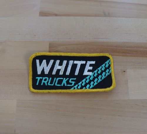 WHITE TRUCKS PATCH Semi-Truck Roadway Vintage Mint NOS This is a web stitched vintage White Trucks patch measuring approximately 4 x 2 in. Never worn or displayed