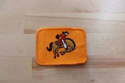 This horse rider Bronc rodeo patch measures 3.5 in length x 3 in width and is in great vintage condition. Perfect for the horse lover out there, only on PG RELICS.