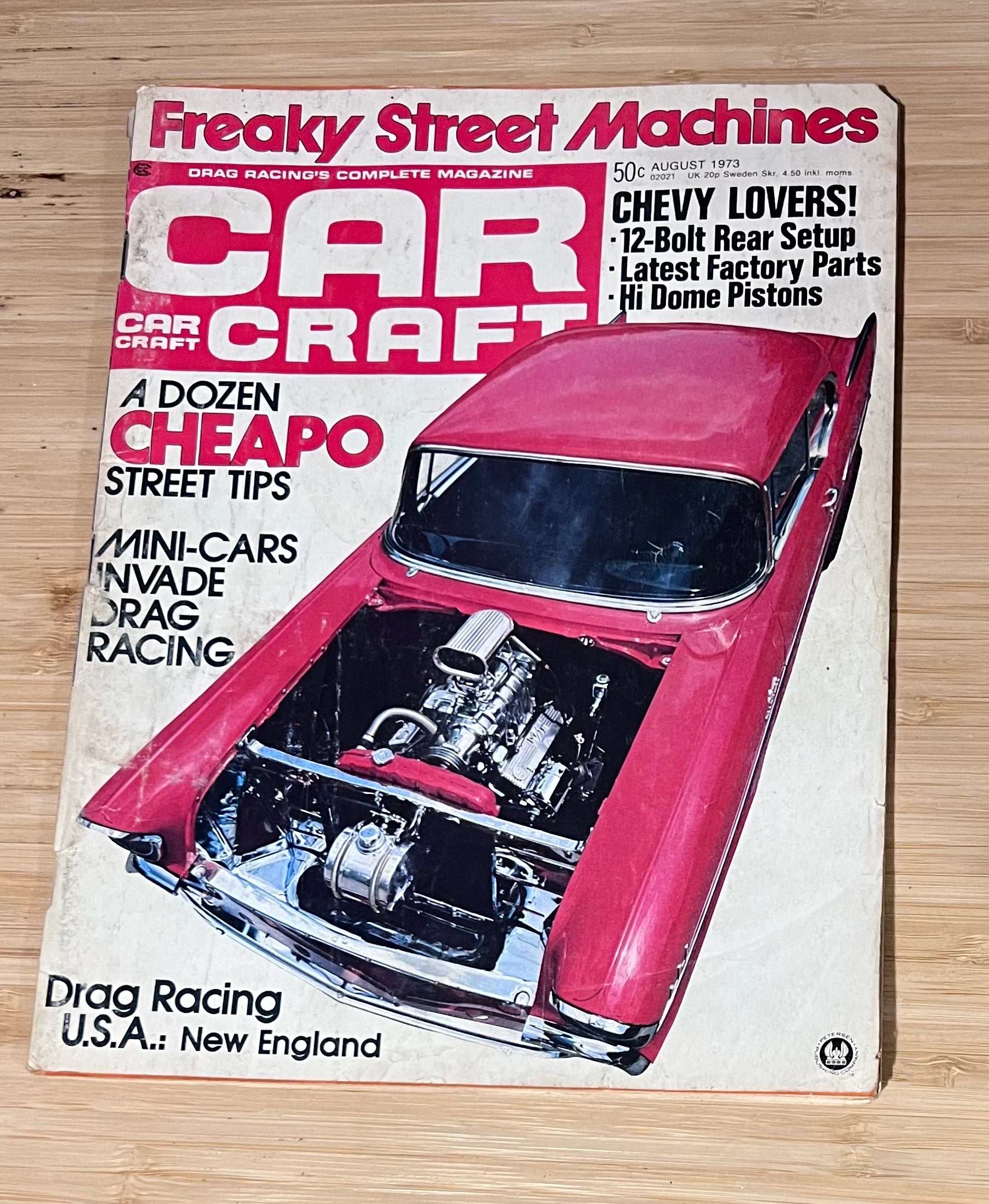 Car Craft August 1973 Magazine Eclectic Collection Featured Drag Racing Relic has been store safely away for decades and also features Freaky Street Machines Mini