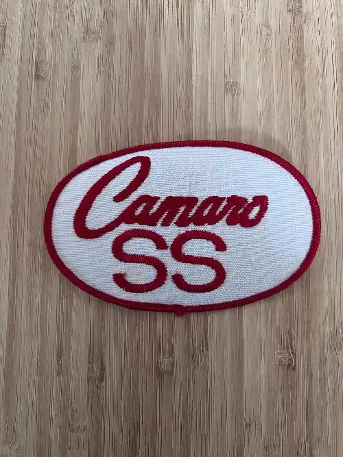 Camaro SS Large Vintage Oval Patch Script and Block Lettering NOS Mint Relic has been safely stored away for decades and measures approximately 3 in x 4.75 in