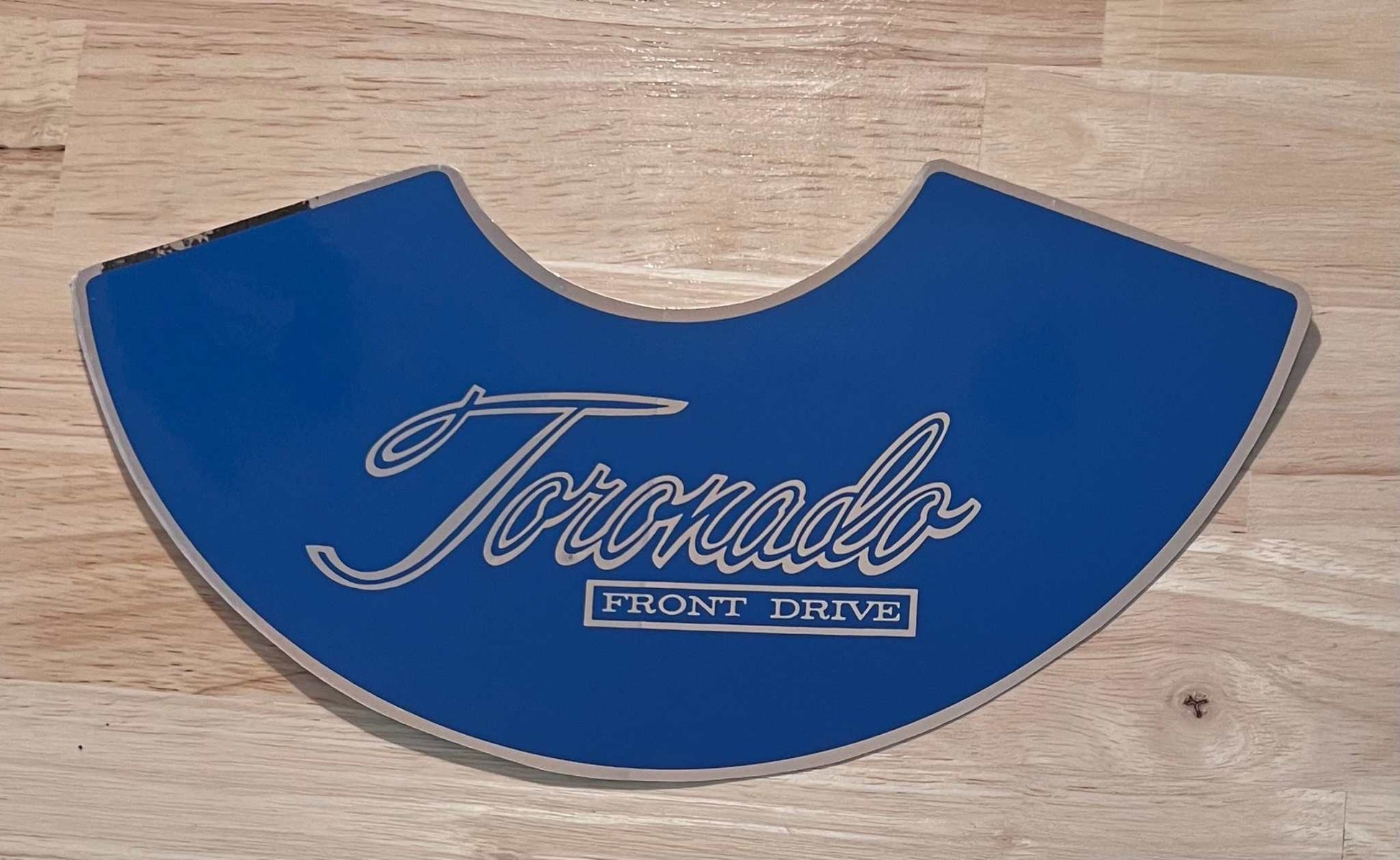 Oldsmobile 1974-75 Toronado Front Drive Air Cleaner Decal Restoration EXC Relic has been safely stored away for decades and  measures approximately 10.5 x 4.25 inches