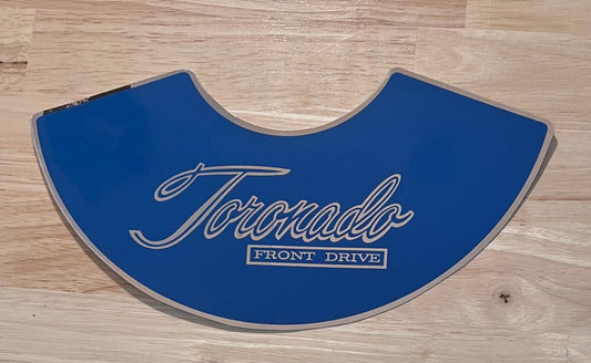 Oldsmobile 1974-75 Toronado Front Drive Air Cleaner Decal Restoration EXC Relic has been safely stored away for decades and  measures approximately 10.5 x 4.25 inches