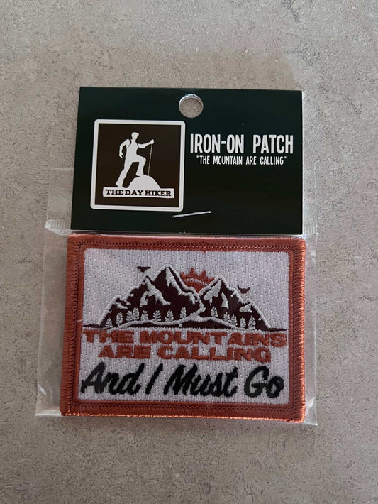 The Mountains Are Calling and I Must Go Patch in Packaging Sport Nature New Fun EXC Relic has been recently added to our portfolio and uniquely measures approx 2.25