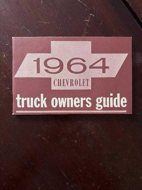 1964 Chevrolet Truck Owners Guide Manual