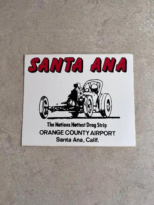 Santa Ana Drag Strip Racing 1960s Decal