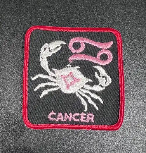 Cancer Horoscope Astrology Patch Vintage Unique ITEM New Old Stock Relic has been safely stored away for decades and measures approx 3 inch square Cancer is the four