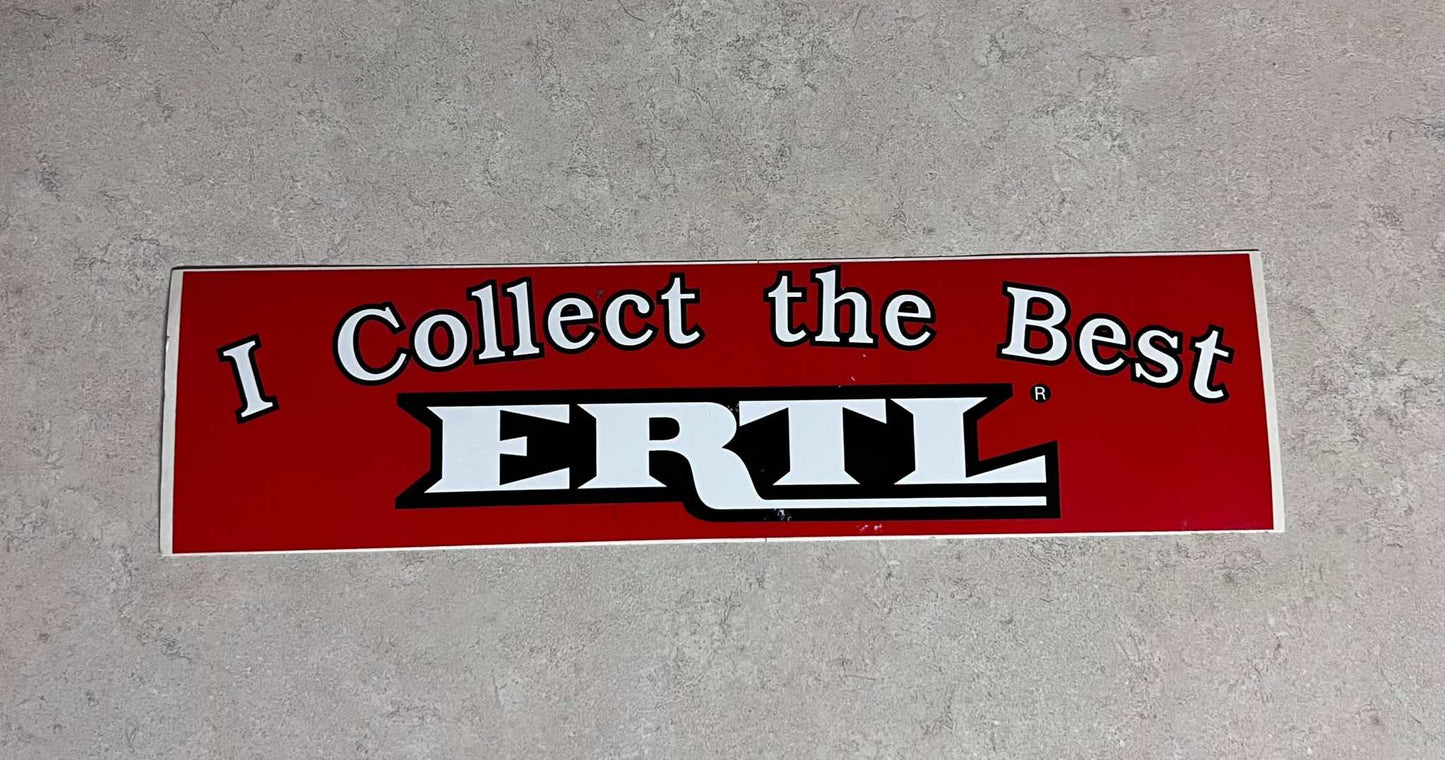 I Collect The Best ERTL Truck Heavy Machine Equipment Toy Decal EXC NOS Relic has been stored away for decades and measures approximately 3 inches x 11.5 inches