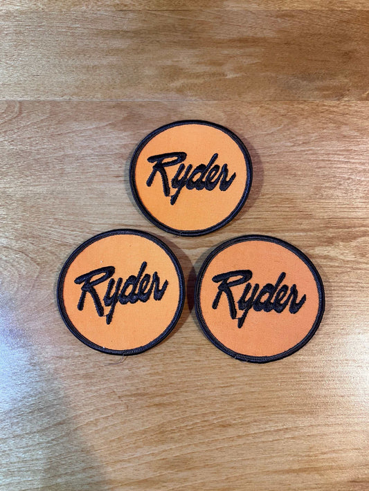 Ryder Vintage 3 Pack Patch Sponsorship Name Auto EXC NOS Condition Relic has been safely stored away for decades and measures approx 3 inch circle