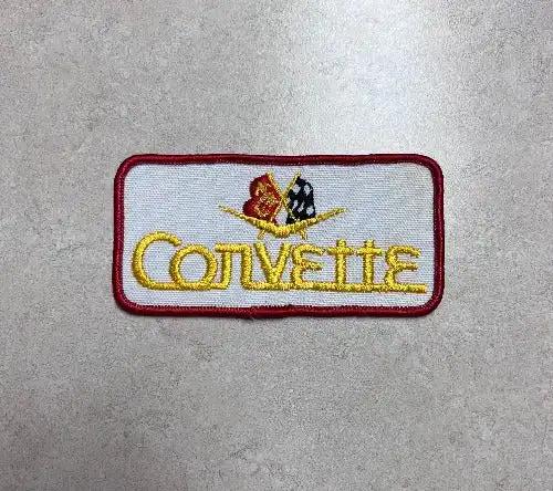 Vintage Corvette Cross Flags Patch