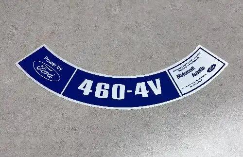 1974 Ford 460 4V Regular Fuel Decal Motorcraft Autolite Air Cleaner Has been stored safely away for decades and measures approx 1.75 inches x 10.25 inches Reg Fuel