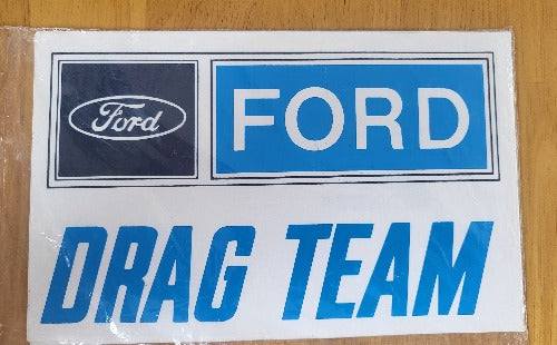 FORD DRAG TEAM Decal Traditional Ford LOGO Official Licensed Product