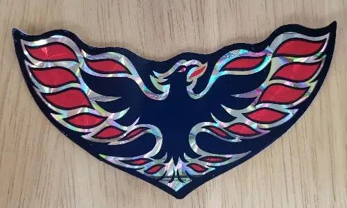 PONTIAC FIREBIRD TRANS AM I970s Iridescent Decal Vintage Rising Phoenix Screaming Chicken Relic has been stored safely away for decades and measures approx 2 in by 4.25 in