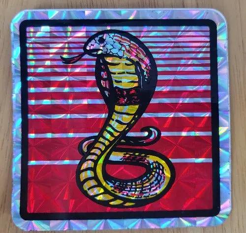 CCobra Snake Iridescent DECAL Vintage Reptile Animal Item from 1970s Relic has been stored away safely for decades and measures approx 3 inches square