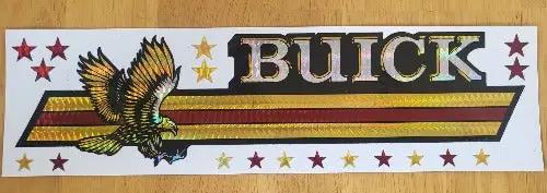 BUICK GOLDEN EAGLE 1970s Iridescent DECAL Vintage New Old Stock Mint Turning back the clock big time with this adhesive decal Relic measures approx 3 x 10.75 inches