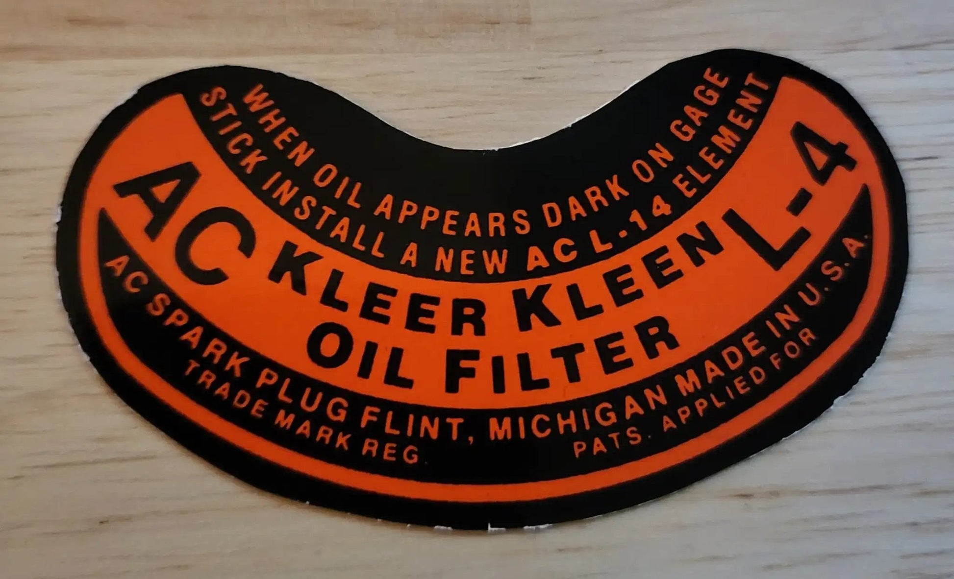 Buick 1937-56 Oil FilterL4 Air Cleaner Kleer Kleen Decal New Old Stock EXC Relic has been safely stored away for decades and measures approximately 1.25 inch x 3 inches