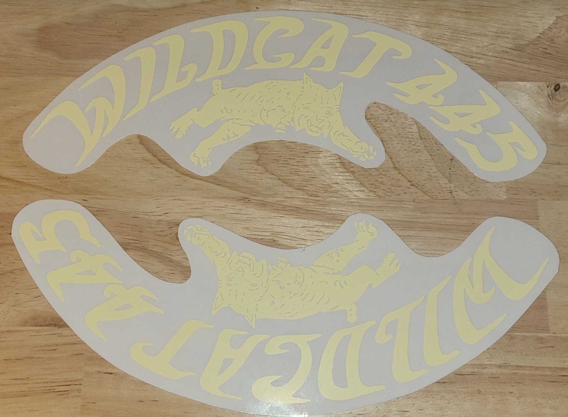 Buick 1959-63 445 Wildcat 2 piece Air Cleaner Decal Set Restoration NOS Relic has been safely stored away for decades and measures approximately 3 inch x 8 inches