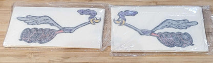 Plymouth 1969-73 Road Runner Door Right and Left Hand Set Bird Decal Restoration NOS Relic has been safely stored away with care for decades measures approximately 4
