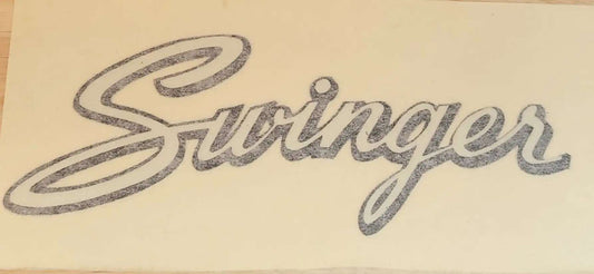 Dodge 1973-74 Dart Swinger Fender or Trunk Lid Decal NOS Restoration EXC Relic has been safely stored away with care for decades measures approximately 2.25 inch x 6
