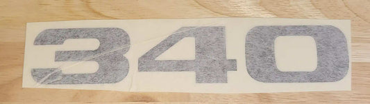Plymouth Duster 1970-71 340 Dodge Dart Demon Black Quarter Panel Decal NOS Relic has been stored away safely for decades and measures approximately 1.5 inches x 7.75 in