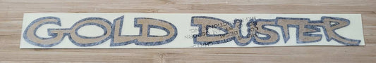 Plymouth 1970-72 Gold Duster Fender and Deck Lid Decal Restoration NOS EXC Condition Relic has been safely stored away with care for decades measures approximately 1