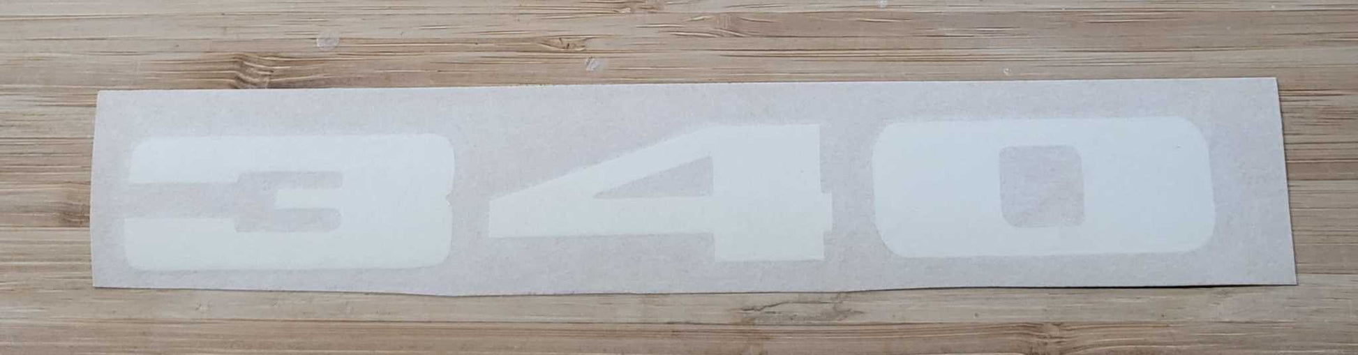 Plymouth 1971-72 GTX Road Runner 340 White Fender Decal NOS EXC Restoration Relic has been safely stored away with care for decades measures approximately 1 inch x 7