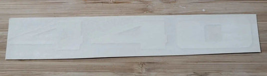 Plymouth 1971-72 GTX Road Runner 440 White Fender Decal NOS EXC Restoration Relic has been safely stored away with care for decades measures approximately 1 inch x