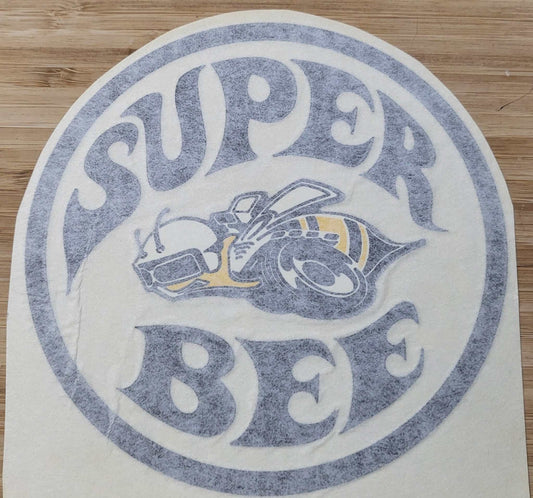 Dodge 1968-70 Super Bee Black LH Quarter Panel Decal NOS Restoration EXC Condition Relic has been safely stored away with care for decades measures approximately 6.2