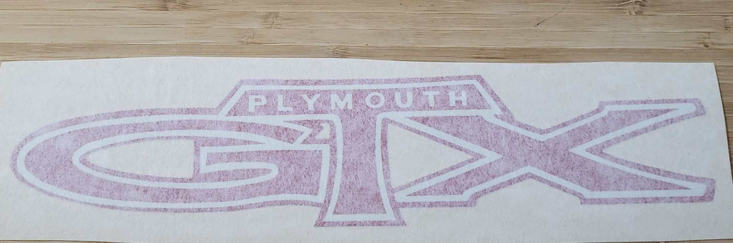 Plymouth 1971 GTX Deck Lid Decal NOS Restoration Excellent Condition Relic has been safely stored away with care for decades measures approximately 2.5 inch x 11.25